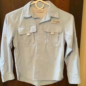 ECU Columbia fishing shirt